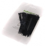 Tvirtinimo dirželis Haupa, plastmasė, juoda, 100 mm x 2.5 mm