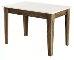 Virtuvinis stalas Kalune Design Kiev 508, kreminė sp./rie&scaron;uto sp., 72 cm x 110 cm x 75 cm