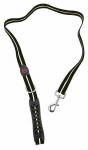 &Scaron;uns pavadėlis Doggy Village Signal Leash MT7119, juoda sp., 1.2 m x 25 mm