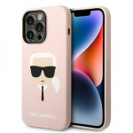 Telefono dėklas Karl Lagerfeld KLHMP14LSLKHLP, Apple iPhone 14 Pro, rožinė sp.