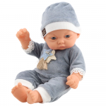 Lėlė - kūdikis Pajamas, 24 cm, pilka