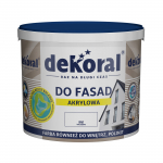 Fasado dažai Dekoral Polinit, balta sp., 5 l