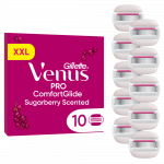 Keičiamos skustuvo galvutės Gillette Venus Pro Comfortglide Sugarberry, 10 vnt