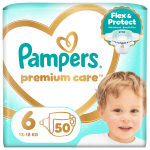 Sauskelnės Pampers Premium Care, 6 dydis, 50 vnt.