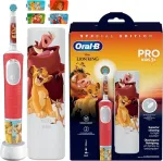Elektrinis dantų &scaron;epetėlis Oral-B Vitality Pro 103 The Lion King With Case, oranžinė sp.