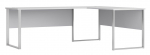 Kampinis ra&scaron;omasis stalas Office Lux, 223 cm x 170 cm, 77 cm, pilka sp.