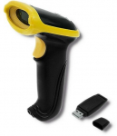 Brūk&scaron;ninių kodų skaitytuvas Qoltec Wireless Laser Barcode Scanner 1D, bevielis