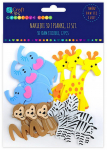 Lipdukas DallPrint Safari Animals, vaiki&scaron;ki įvairių spalvų