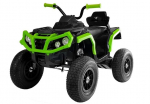 Vaiki&scaron;kas elektrinis keturratis Lean Toys BDM0906, juoda sp./žalia sp.