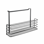 Lentyna virtuvės spintelei Metaltex Galileo Lava, juoda sp., 34 cm x 12 cm x 22 cm