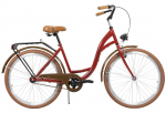 Dviratis miesto Azimut City Lux, 26 ", 17'' rėmas, ruda sp./raudona sp.