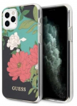 Telefono dėklas Guess Flower Collection GUHCN65IMLFL01, Apple iPhone 11 Pro Max, juoda sp./įvairių spalvų