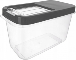 Birių produktų indas Orion, 10 l, skaidri sp./pilka sp.