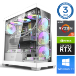 Stacionarus kompiuteris Intop Ryzen 5 7500F, DDR5 64 GB, SSD+HDD 1 TB 2 TB, Nvidia GeForce RTX 5070 12 GB GDDR7, Windows 11