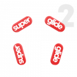 Kompiuterio pelės kojelės Superglide 2 (Type-C) Glass Skates Logitech G304 & G305