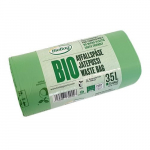 Bio kompostuojami &scaron;iuk&scaron;lių mai&scaron;ai Biobag, 35 l, 25 vnt.