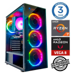 Stacionarus kompiuteris Intop RM74368NS AMD Ryzen 7 5700G, DDR4 32 GB, SSD+HDD 1 TB 4 TB, AMD Radeon RX Vega 8 Dynamic