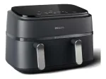 Prekė su pažeista pakuote. Kar&scaron;to oro gruzdintuvė Philips 3000 serija NA351/00, juoda sp., 2750 W, 9 l
