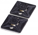 Kabelių dėtuvė Haupa Self Adhesive Sockets 262161, 19 x 19 mm, 100 vnt., juoda