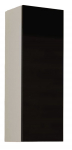 Sieninė lentyna Cama Meble Vigo 90, balta sp./juoda sp., 90 cm x 32 cm x 35 cm