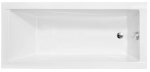 Vonia, įmontuojama Besco Modern Slim 140, 140 cm x 70 cm x 38.5 cm, stačiakampis, balta sp.