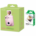 Momentinis fotoaparatas Fujifilm Instax Mini 12 + Instax Mini Glossy 10pcs, rožinė sp.