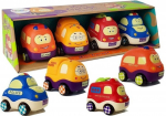 Žaislinių automobilių rinkinys Lean Toys Mini Garage, įvairių spalvų