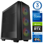 Stacionarus kompiuteris Intop RM71976WH Intel Core i7-14700F, DDR5 16 GB, SSD+HDD 2 TB 4 TB, Nvidia GeForce RTX3050 6 GB GDDR6, Windows 11 Home