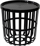 Kavos staliukas Branq Zen 1850, juoda sp., 40 cm x 40 cm x 40 cm