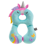 Kelioninė pagalvėlė autokėdutėms BenBat Unicorn, mėlyna sp./rožinė sp.