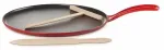 Blynų keptuvė, su priedais Le Creuset, &Oslash; 27 cm, plienas/ketus, raudona sp.