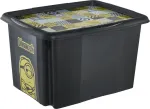 Daiktadėžė su dangčiu, daiktų saugojimo Keeeper Karolina Minions Mosaic, 30 l, juoda sp., 45 x 35 x 27 cm