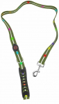 &Scaron;uns pavadėlis Doggy Village Signal Leash MT7122, tamsiai žalia sp., 1.2 m x 25 mm