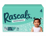 Sauskelnės Rascal And Friends 93145 Premium, 4 dydis, 10 - 15 kg, 72 vnt.