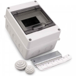 Modulinis skydas Technova, vir&scaron;tinkinis, IP65, 4 mod., balta sp.