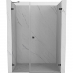Du&scaron;o durys Mexen Lunar-B Right, 125 cm x 200 cm, pilka sp./grūdintas