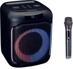 Belaidė kolonėlė, su mikrofonu Lenco PA-101BK, juoda sp., 100 W