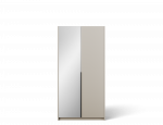 Spinta ADRK Alera II, juoda sp./ka&scaron;myro sp., 58 cm x 100 cm x 204 cm, su veidrodžiu
