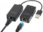 Adapteris Digitus USB / RJ45 DA-70141 RJ-45, USB 2.0, 50 m, juoda sp.