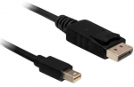 Laidas Delock Mini Displayport / Displayport Mini DisplayPort, Displayport, 5 m, juoda sp.