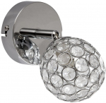 &Scaron;viestuvas sieninis Candellux Starlet 91-85781, G9, 1 x 40 W, sidabro sp.