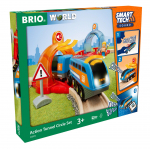 Žaislinis traukinys Brio Smart Tech Sound Action Tunnel Travel Set 33974 33974