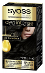 Plaukų dažai Syoss Oleo Intense, 1.10 intense black, 1.10 Intense Black, 115 ml