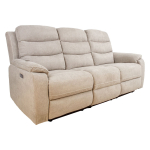 Sofa-reklaineris Home4you Mimi, smėlio sp., 93 x 208 cm x 102 cm