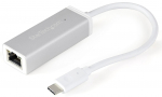 Adapteris StarTech US1GC30A USB-C male, RJ-45 female, sidabro sp.