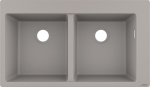 Virtuvinė plautuvė Hansgrohe Built-In Sink S510-F770, silikatas, 88 cm x 51 cm x 19 cm, betono pilka