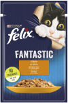 &Scaron;lapias kačių maistas Felix Fantastic, vi&scaron;tiena, 0.085 kg