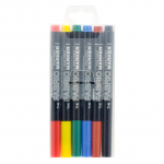 Flomasteriai Marvy Fabric Marker Fine 522-6A, vienpusiai, 6 vnt.