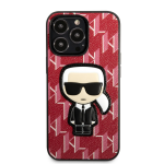 Telefono dėklas Karl Lagerfeld Ikonik Case, Apple iPhone 13 Pro, raudona sp.
