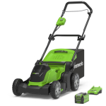 Akumuliatorinė vejapjovė Greenworks G40LM41K2, 41 cm